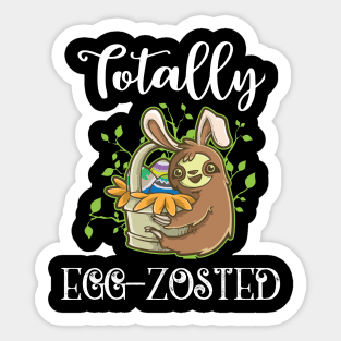 Sloth Easter T-Shirt For Lazy Tired People Adult Humor Gift Sticker